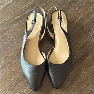 NATURALIZER Banks slingback black heels sz 10 -40